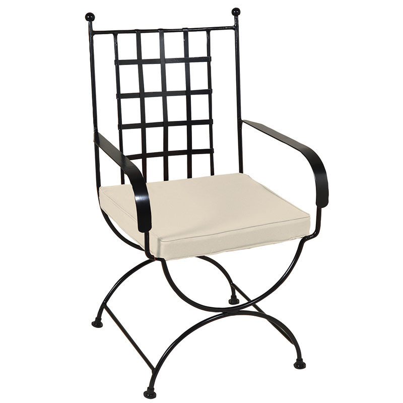 Καρέ Πολυθρόνα Fer Forge 58x62x98εκ