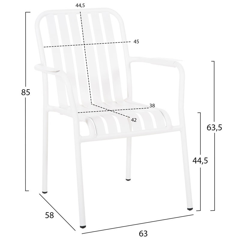 ΠΟΛΥΘΡΟΝΑ ΑΛΟΥΜΙΝΙΟΥ RACHEL HM6088.02 ΛΕΥΚΗ 63x58x85Υεκ.