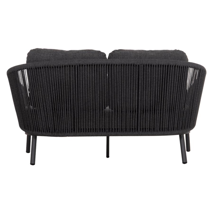 DAYBED ΣΕΙΡΑ XANTION ΗM6474.01 ΣΚΟΥΡΟ ΓΚΡΙ ΑΛΟΥΜΙΝΙΟ-ΣΧΟΙΝΙ-OLEFIN 157x147x88Υεκ