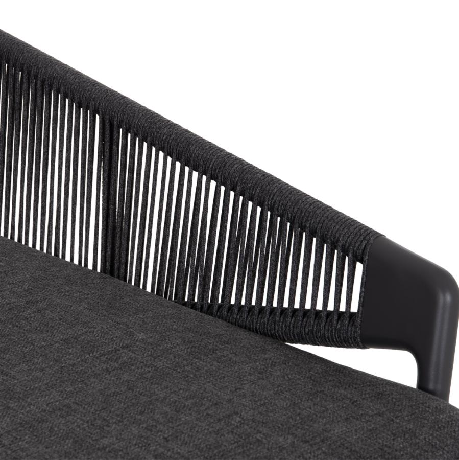 DAYBED ΣΕΙΡΑ XANTION ΗM6474.01 ΣΚΟΥΡΟ ΓΚΡΙ ΑΛΟΥΜΙΝΙΟ-ΣΧΟΙΝΙ-OLEFIN 157x147x88Υεκ