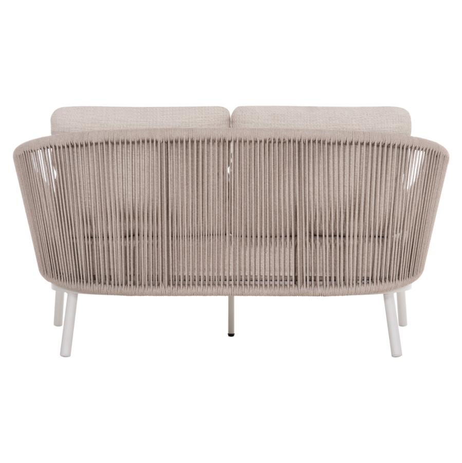 DAYBED ΣΕΙΡΑ XANTION HM6474.02 ΛΕΥΚΟ ΑΛΟΥΜΙΝΙΟ--ΣΧΟΙΝΙ--OLEFIN 157x147x88Υεκ