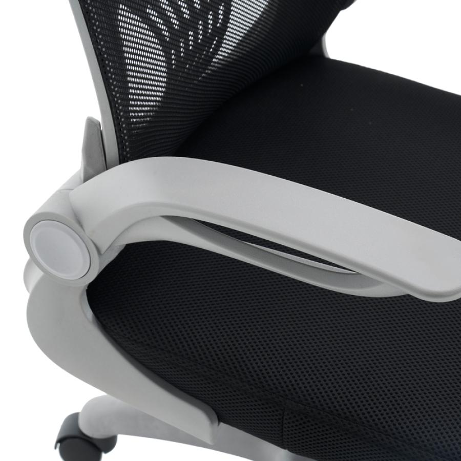 Καρέκλα γραφείου εργασίας Annalise pakoworld μαύρο mesh 57x53x100εκ