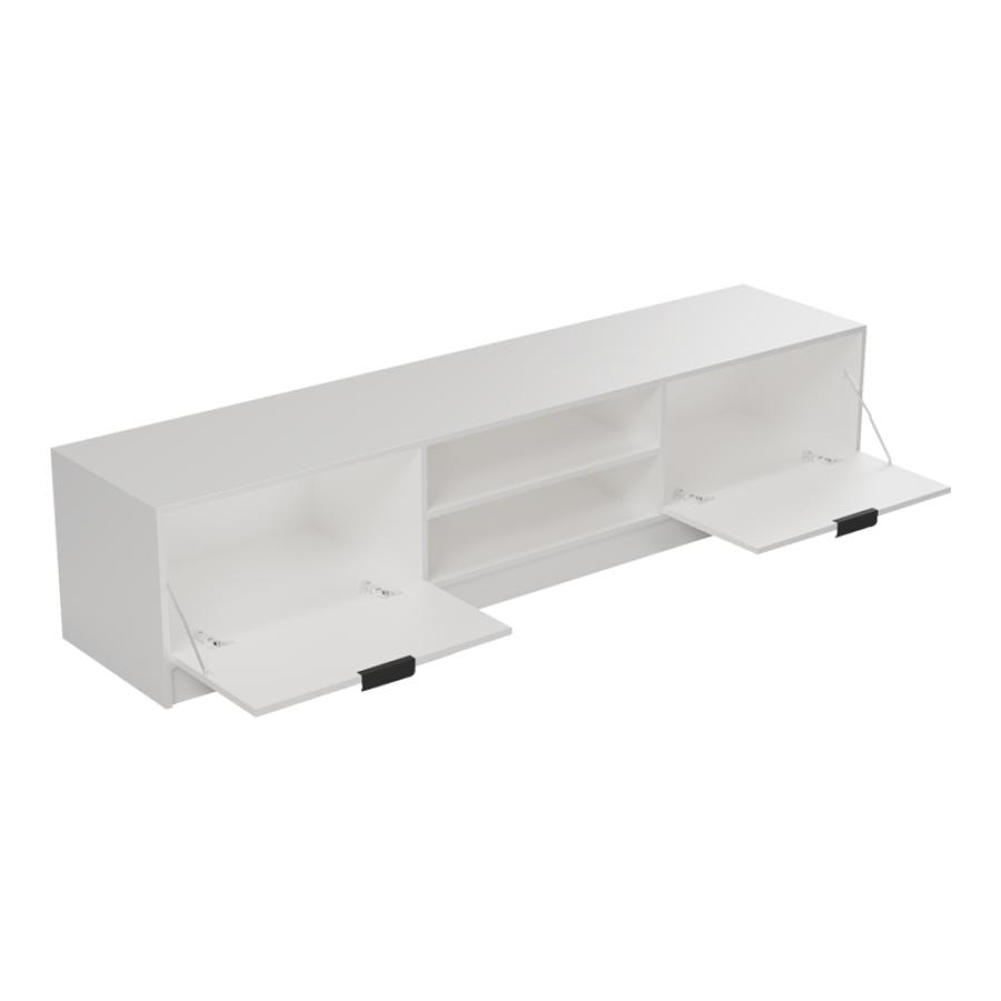 Έπιπλο τηλεόρασης Lemardo pakoworld λευκό 180x40x40εκ