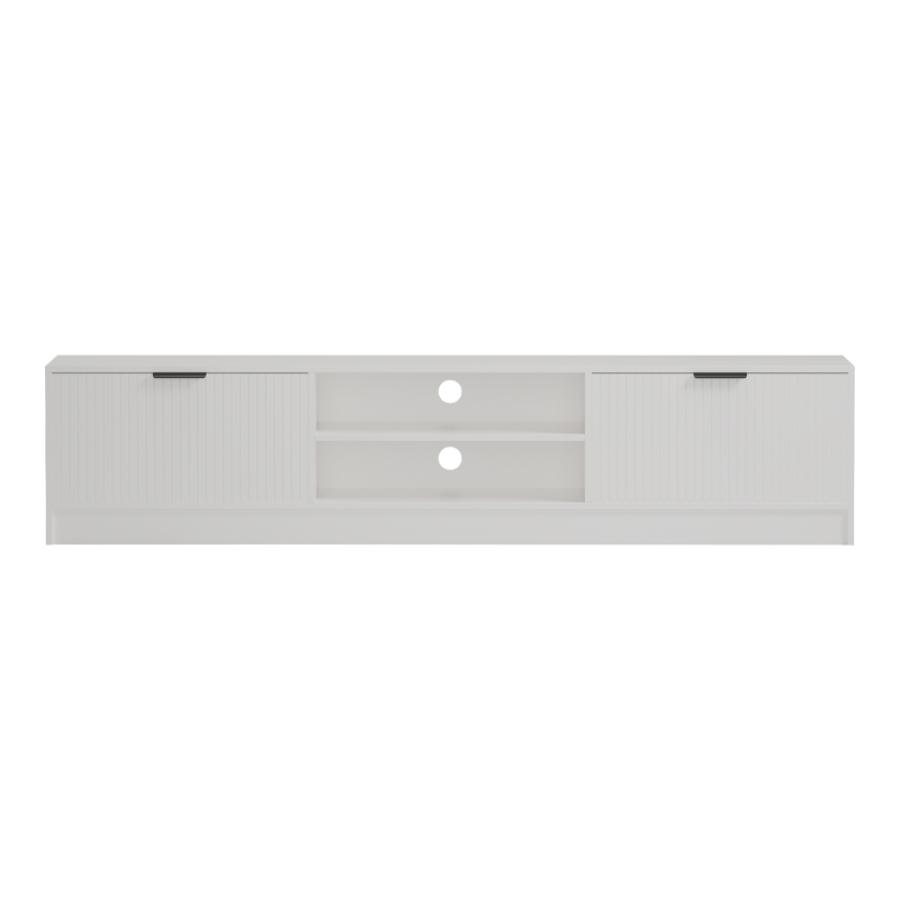 Έπιπλο τηλεόρασης Lemardo pakoworld λευκό 180x40x40εκ