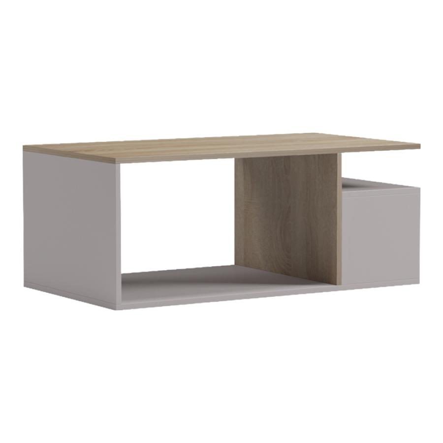 Τραπέζι σαλονιού Wendo pakoworld γκρι-sonoma 91x37x50εκ