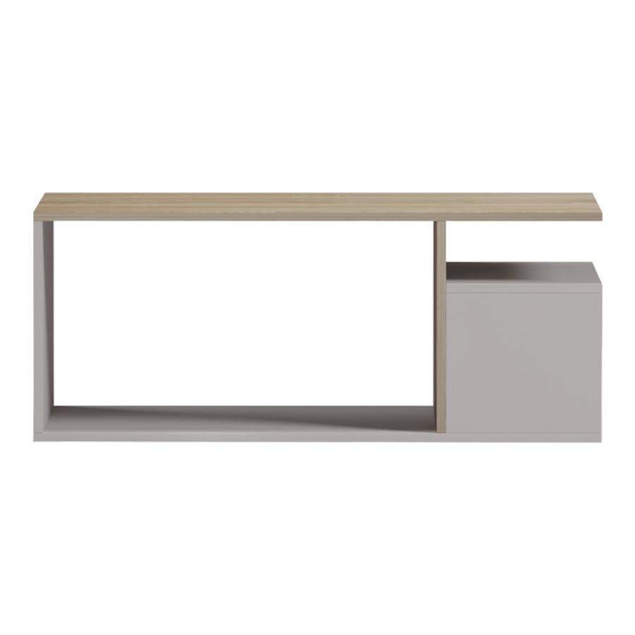 Τραπέζι σαλονιού Wendo pakoworld γκρι-sonoma 91x37x50εκ