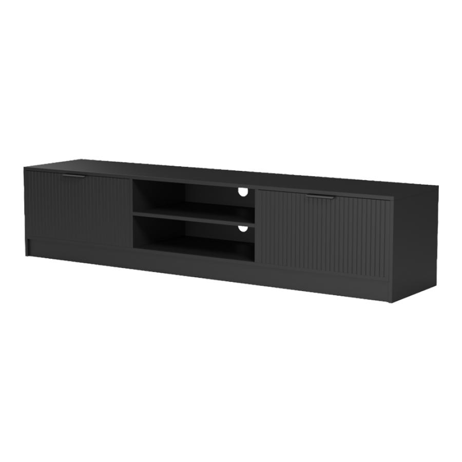 Έπιπλο τηλεόρασης Lemardo pakoworld μαύρο 180x40x40εκ