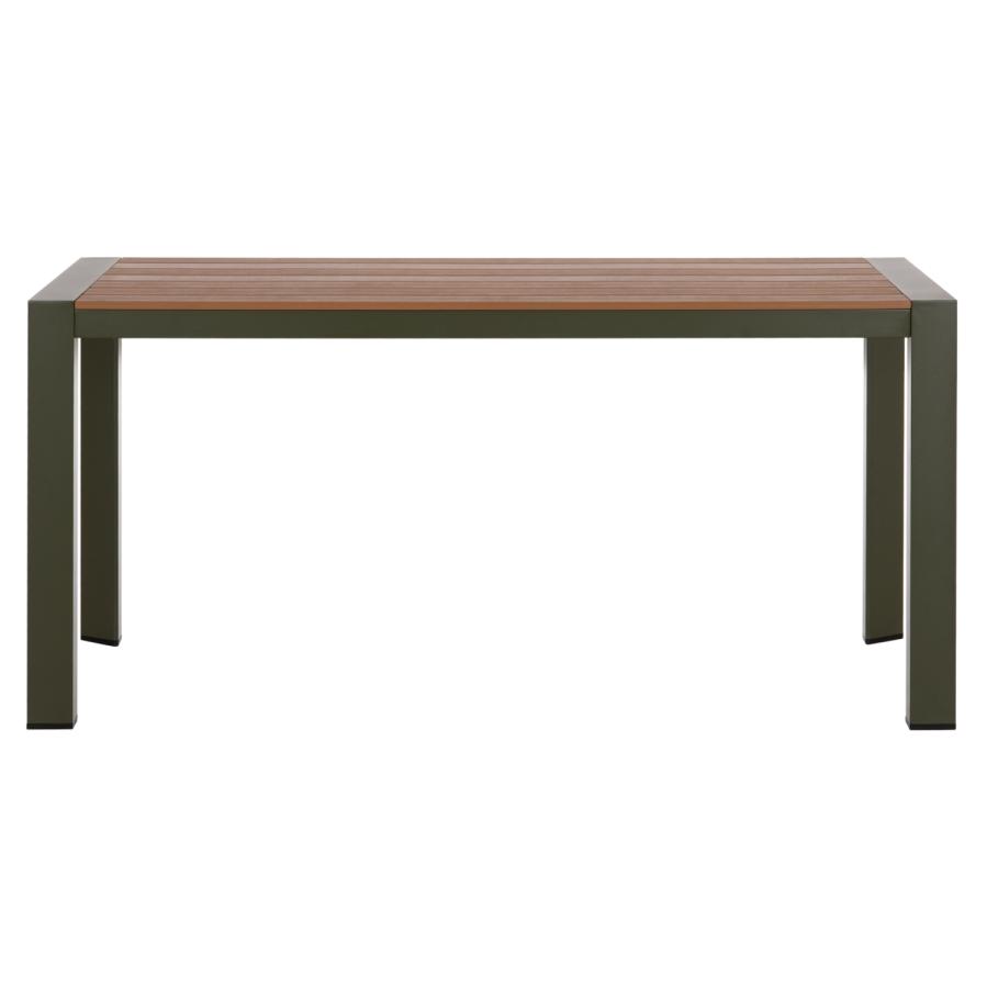 ΤΡΑΠΕΖΙ ΕΞΩΤ.ΧΩΡΟΥ GOYA HM6059.07 ΑΛΟΥΜΙΝΙΟ ΣE OLIVE GREEN & POLYWOOD 160X80Χ75Υεκ.