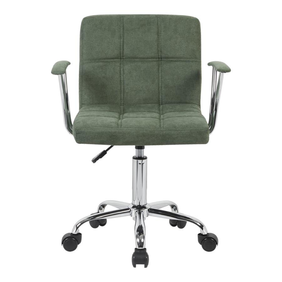 Καρέκλα γραφείου Buleco pakoworld λαδί ύφασμα 56x46x74-86εκ