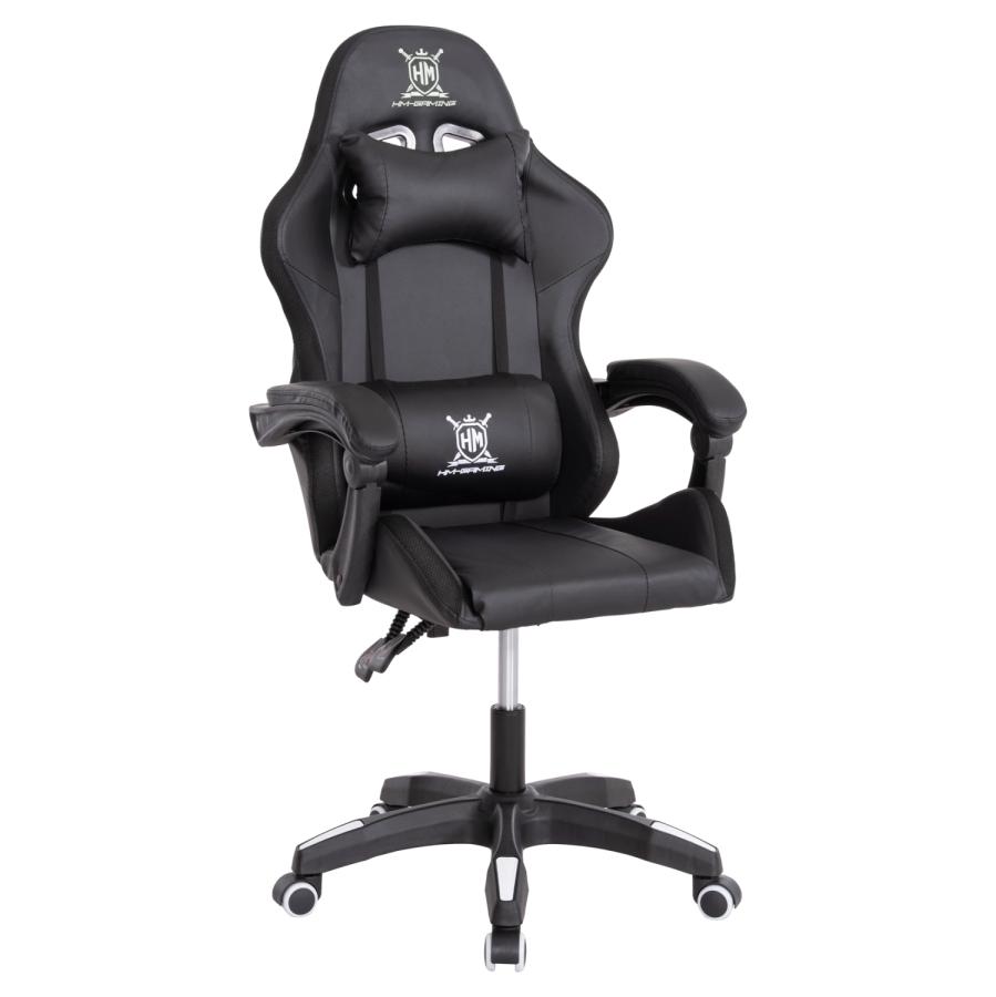 ΠΟΛΥΘΡΟΝΑ GAMING DARREN HM1203.04 ΜΑΥΡΟ-ΛΕΥΚΟ PVC 58.5x100x120Υεκ.