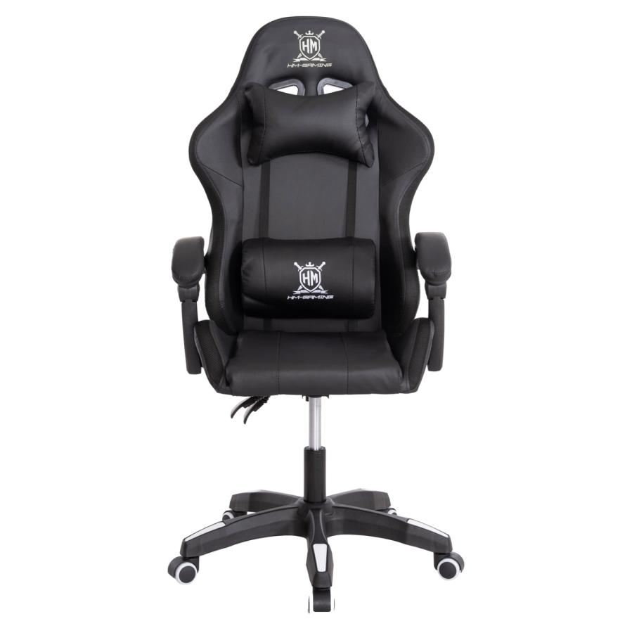 ΠΟΛΥΘΡΟΝΑ GAMING DARREN HM1203.04 ΜΑΥΡΟ-ΛΕΥΚΟ PVC 58.5x100x120Υεκ.
