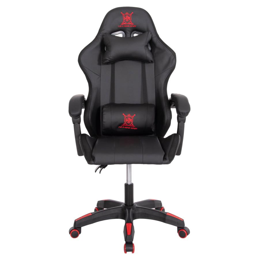 ΠΟΛΥΘΡΟΝΑ GAMING DARREN HM1203.01 ΜΑΥΡΟ-ΚΟΚΚΙΝΟ PVC 58.5x100x120Υεκ.