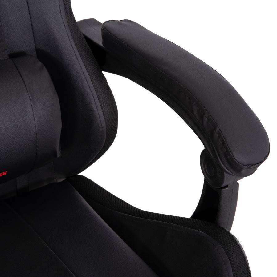 ΠΟΛΥΘΡΟΝΑ GAMING DARREN HM1203.01 ΜΑΥΡΟ-ΚΟΚΚΙΝΟ PVC 58.5x100x120Υεκ.