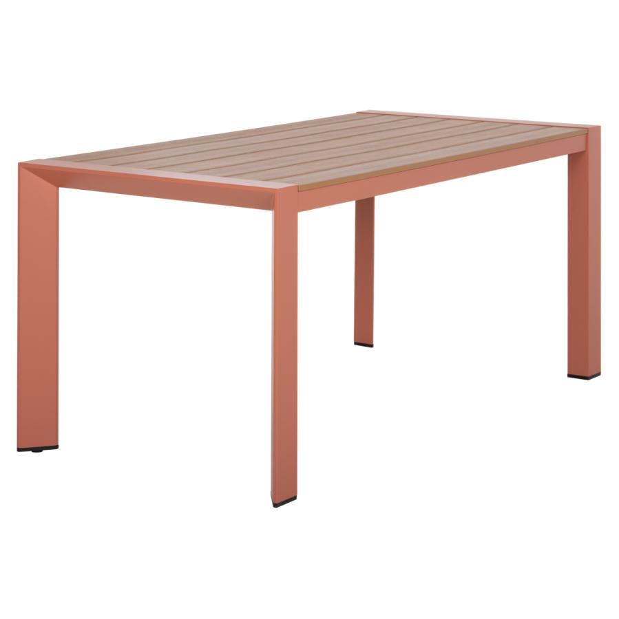 ΤΡΑΠΕΖΙ ΕΞΩΤ.ΧΩΡΟΥ GOYA HM6059.08 ΑΛΟΥΜΙΝΙΟ ΣE TERRACOTTA & POLYWOOD 160X80Χ75Υεκ.