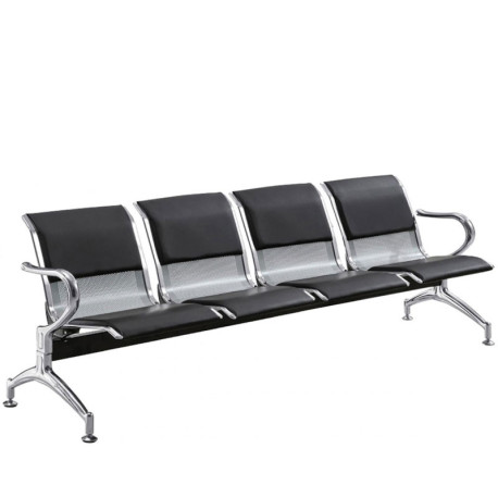 Καναπές αναμονής S04 4θέσιoς Μεταλλικός 238x63x78.5εκ