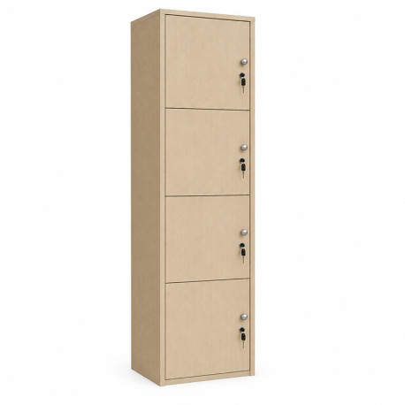 D6568 Ντουλάπι Locker Ξύλινο 4φυλλο 35x40x185εκ - vougioukas.gr