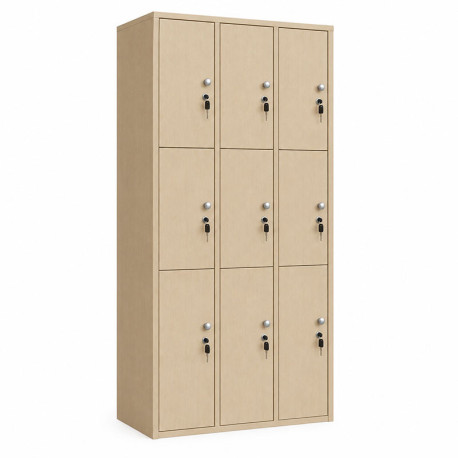 D6569 Ντουλάπι Locker Ξύλινο 9φυλλο 90x40x185εκ - vougioukas.gr