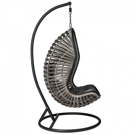 Manou Μονή Κούνια Φωλία Μεταλλική Wicker Φ105x200εκ