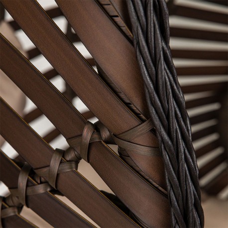 Manou Μονή Κούνια Φωλία Μεταλλική Wicker Φ105x200εκ