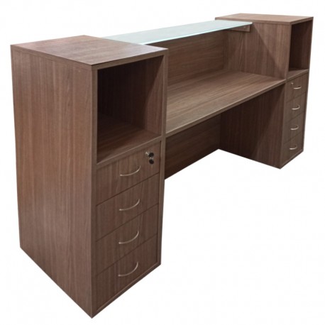 Reception D2070 Μελαμίνης 200x25/60x76/120εκ