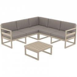 Set Mykonos Corner Πολυπροπυλενίου 2τμχ