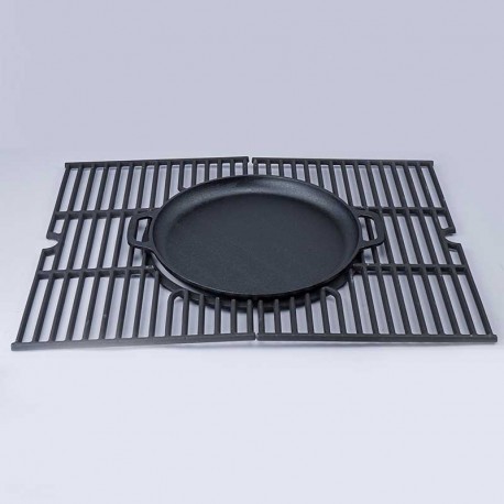 BBQ1230 Μαντεμένιο Τηγάνι 44x32x4.5εκ