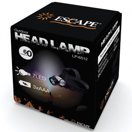 Φακός κεφαλής Escape 7LED 60lm