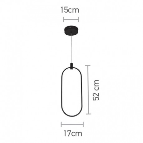 InLight 14W 3000K και 1XG9 Μοντέρνο Κρεμαστό Φωτιστικό