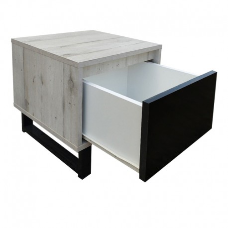 D3060 Κομοδίνο Ξύλινο 1 Συρτάρι 40x40x38εκ