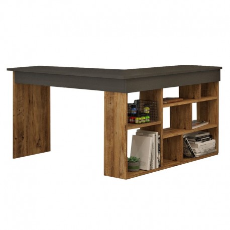 Paloma Γραφείο Γωνία Μελαμίνης 130x120x78εκ