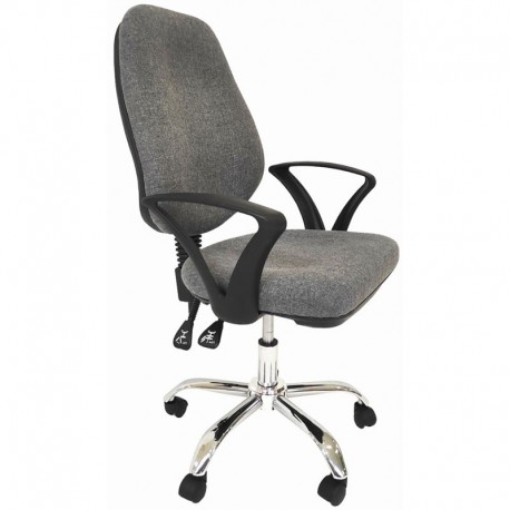 Groom Chrome Πολυθρόνα Γραφείου Ύφασμα 63x54x95/103εκ
