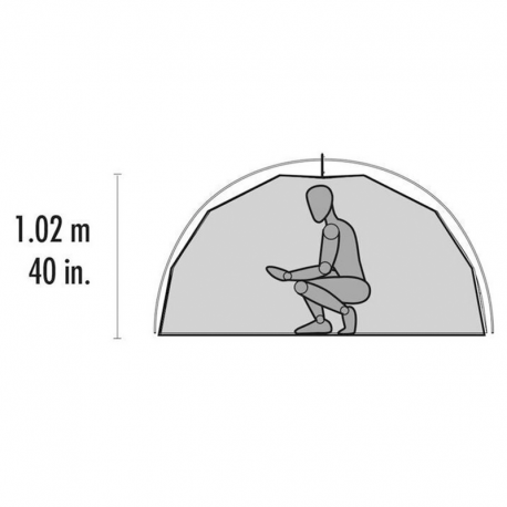 MSR Elixir 2 Backpacking Tent Σκηνή Camping Igloo 3 Εποχών 2 Ατόμων