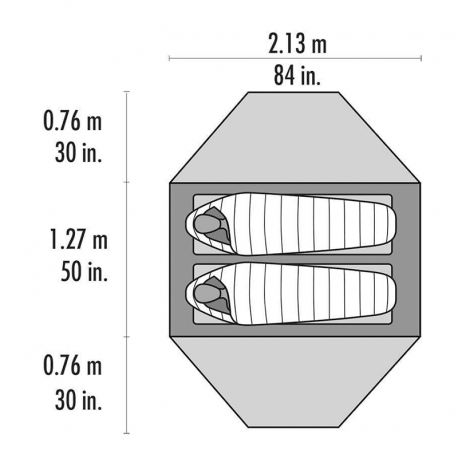 MSR Elixir 2 Backpacking Tent Σκηνή Camping Igloo 3 Εποχών 2 Ατόμων