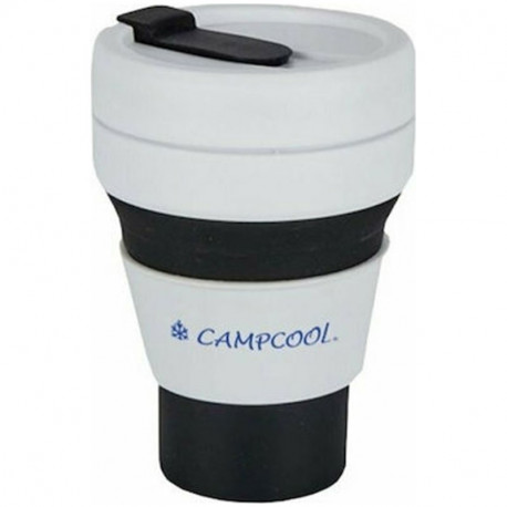 Campcool Κούπα Σιλικόνης Πτυσσόμενη με Καλαμάκι 475ml