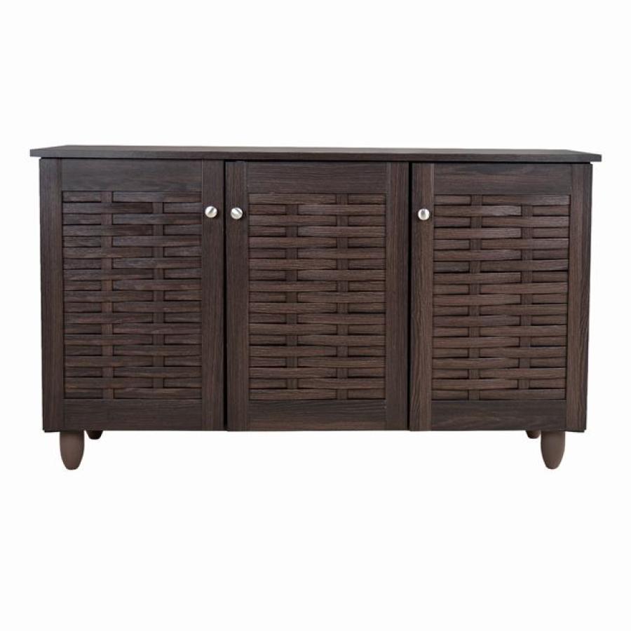 ΠΑΠΟΥΤΣΟΘΗΚΗ-ΝΤΟΥΛΑΠΙ 3 ΠΟΡΤΕΣ IGGY HM2211.01 WENGE 114Χ34Χ68εκ.