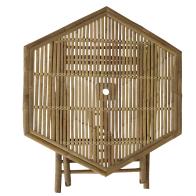 Τραπέζι Nando pakoworld πτυσσόμενο bamboo φυσικό 114x100x75εκ