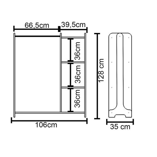 Έπιπλο εισόδου Renesme pakoworld ανοιχτό καρυδί 106x35x128εκ