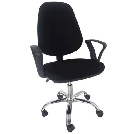 Groom Chrome Πολυθρόνα Γραφείου Ύφασμα 63x54x95/103εκ