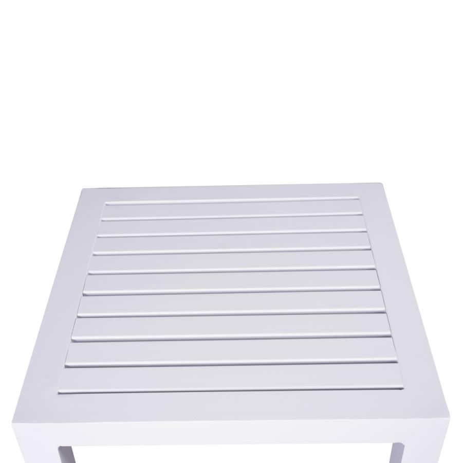 ΤΡΑΠΕΖΙ ΑΛΟΥΜΙΝΙΟΥ QIANA HM5402.01 ΛΕΥΚΟ 45x45x45,5 εκ.