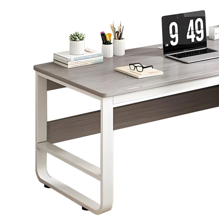 Γραφείο Salto pakoworld με συρταριέρα-MDF γκρι-λευκό 120x48x74εκ