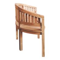 Καναπές τριθέσιος Coren pakoworld φυσικό teak ξύλο 150x61x87εκ